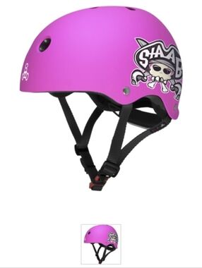 Triple Eight Lili 8 Staab Youth Helmet - Neon Pink Matte